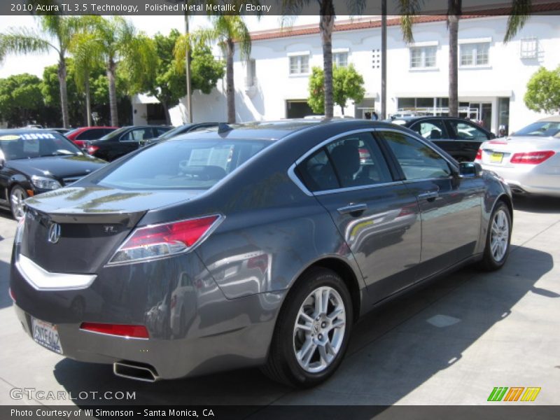 Polished Metal Metallic / Ebony 2010 Acura TL 3.5 Technology