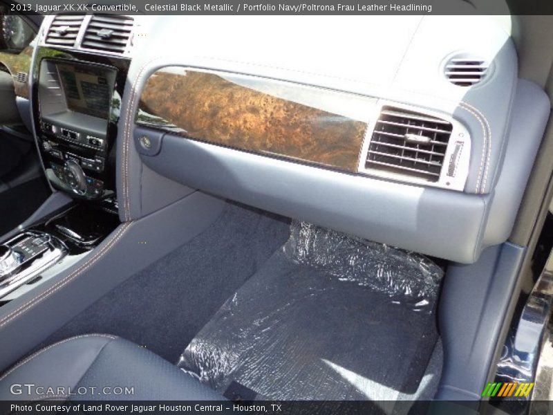Celestial Black Metallic / Portfolio Navy/Poltrona Frau Leather Headlining 2013 Jaguar XK XK Convertible