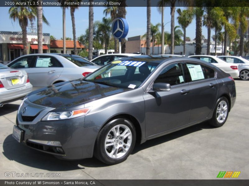 Polished Metal Metallic / Ebony 2010 Acura TL 3.5 Technology