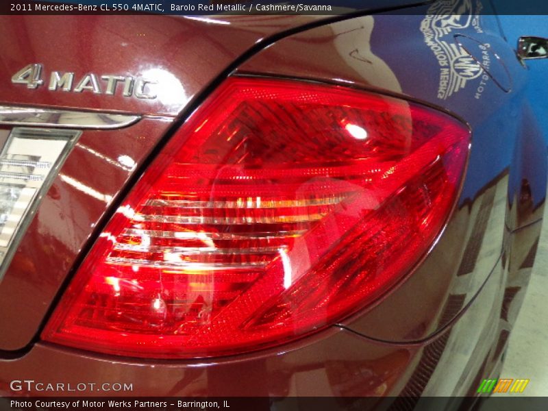 Barolo Red Metallic / Cashmere/Savanna 2011 Mercedes-Benz CL 550 4MATIC