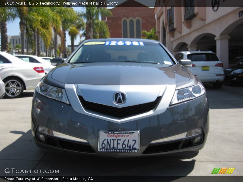 Polished Metal Metallic / Ebony 2010 Acura TL 3.5 Technology