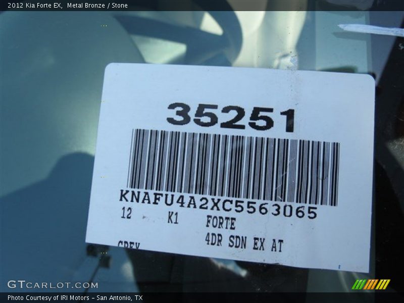 Metal Bronze / Stone 2012 Kia Forte EX