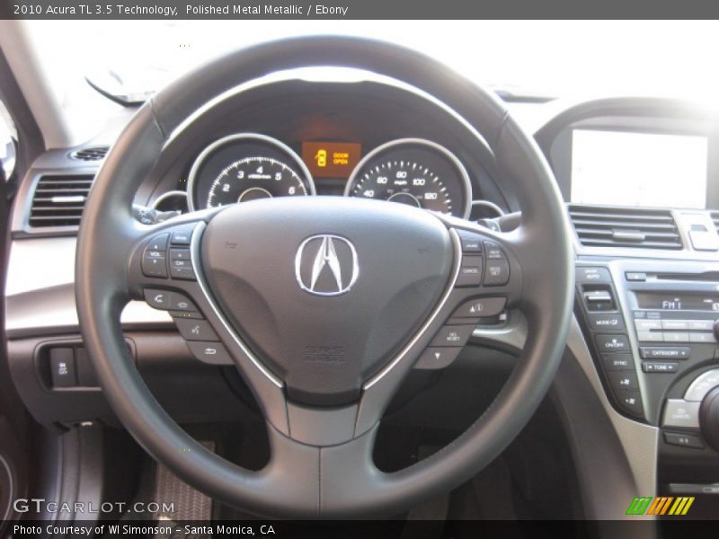 Polished Metal Metallic / Ebony 2010 Acura TL 3.5 Technology
