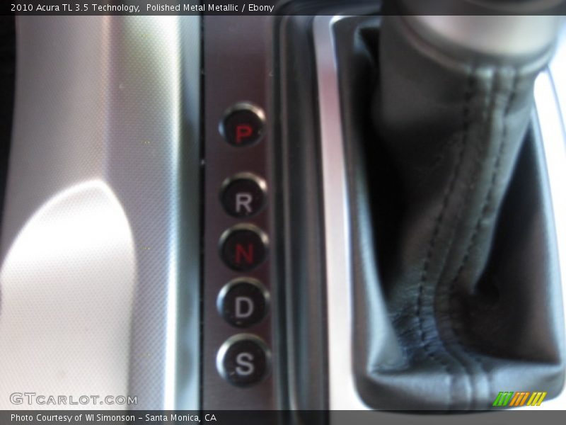 Polished Metal Metallic / Ebony 2010 Acura TL 3.5 Technology