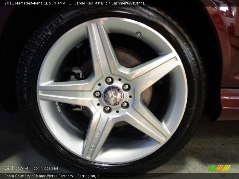 Barolo Red Metallic / Cashmere/Savanna 2011 Mercedes-Benz CL 550 4MATIC