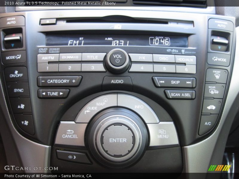 Polished Metal Metallic / Ebony 2010 Acura TL 3.5 Technology