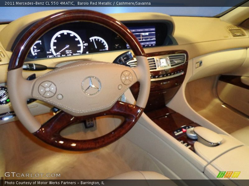 Barolo Red Metallic / Cashmere/Savanna 2011 Mercedes-Benz CL 550 4MATIC