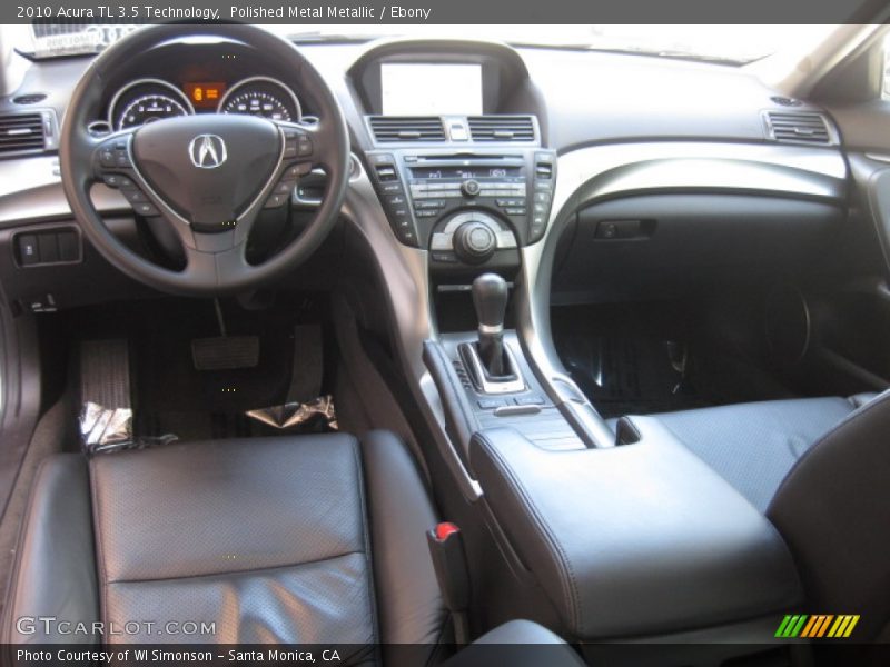 Polished Metal Metallic / Ebony 2010 Acura TL 3.5 Technology
