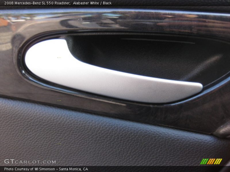 Alabaster White / Black 2008 Mercedes-Benz SL 550 Roadster