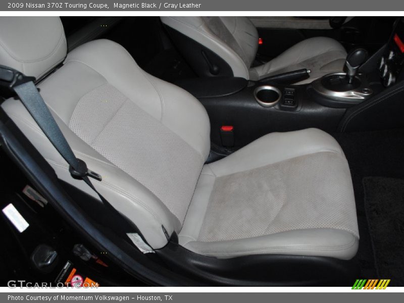 Magnetic Black / Gray Leather 2009 Nissan 370Z Touring Coupe