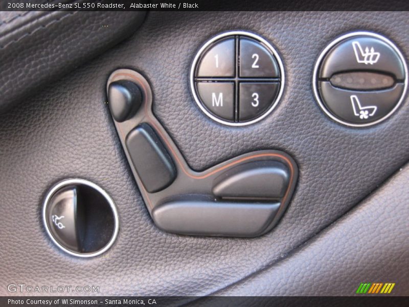 Alabaster White / Black 2008 Mercedes-Benz SL 550 Roadster
