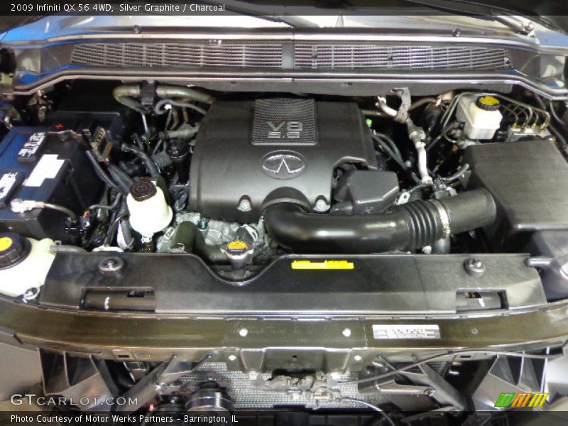 Silver Graphite / Charcoal 2009 Infiniti QX 56 4WD
