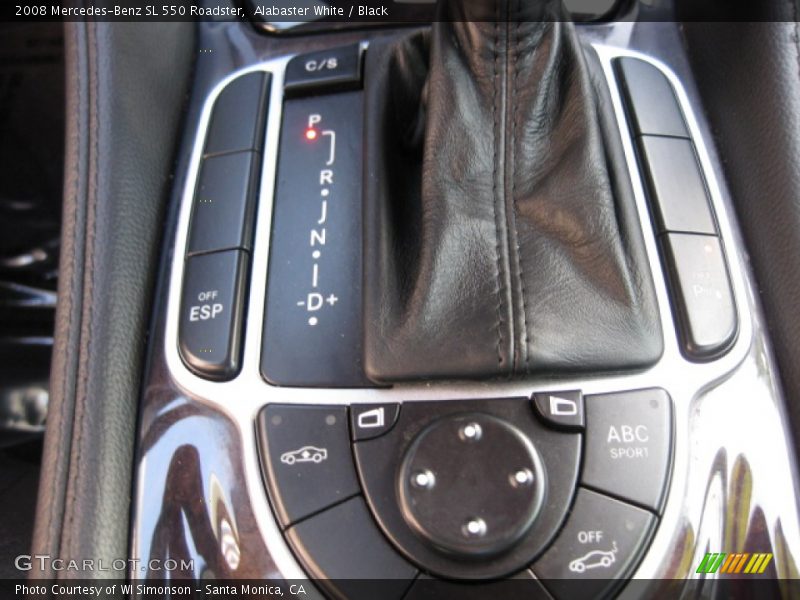 Alabaster White / Black 2008 Mercedes-Benz SL 550 Roadster