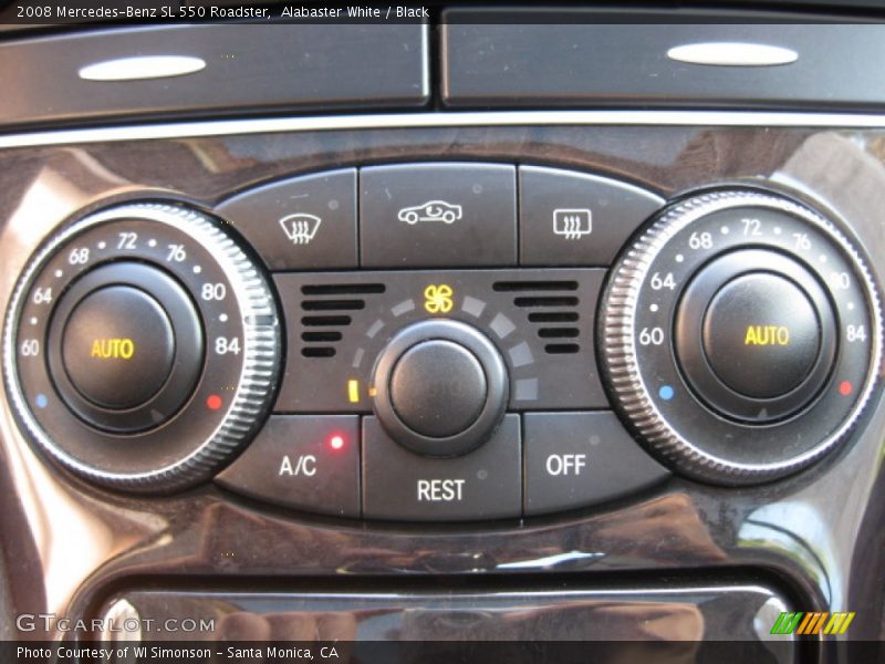 Alabaster White / Black 2008 Mercedes-Benz SL 550 Roadster