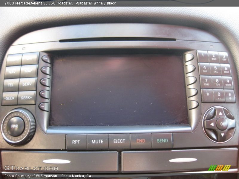 Alabaster White / Black 2008 Mercedes-Benz SL 550 Roadster