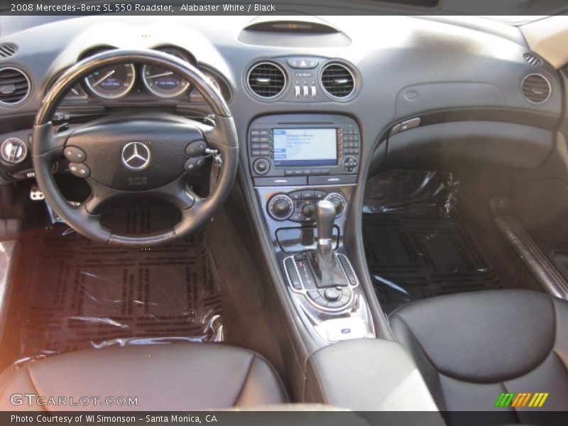 Alabaster White / Black 2008 Mercedes-Benz SL 550 Roadster