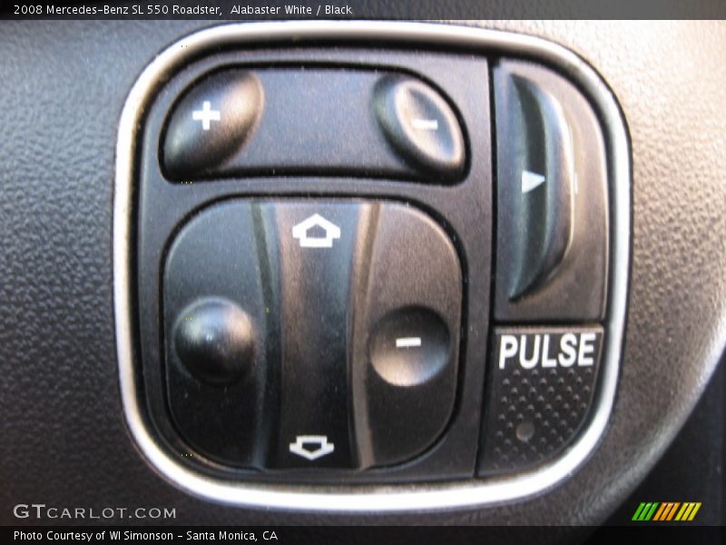 Alabaster White / Black 2008 Mercedes-Benz SL 550 Roadster