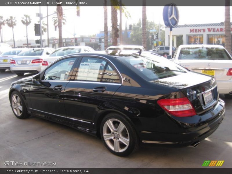Black / Black 2010 Mercedes-Benz C 300 Sport