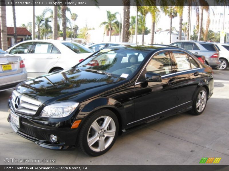 Black / Black 2010 Mercedes-Benz C 300 Sport