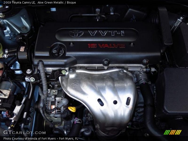 Aloe Green Metallic / Bisque 2009 Toyota Camry LE