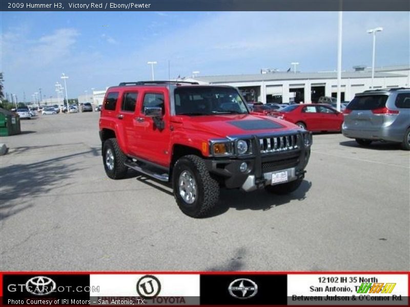 Victory Red / Ebony/Pewter 2009 Hummer H3