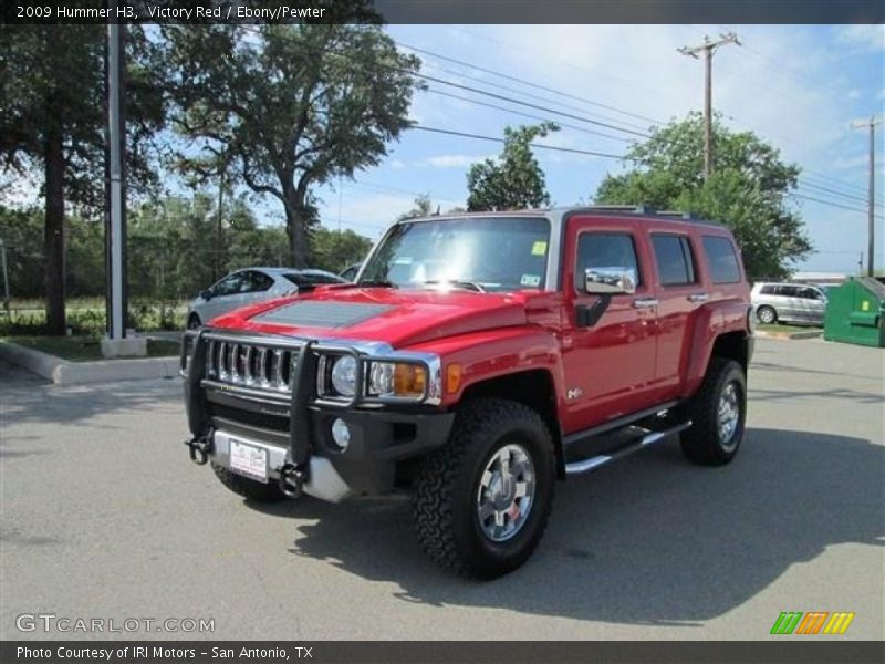 Victory Red / Ebony/Pewter 2009 Hummer H3