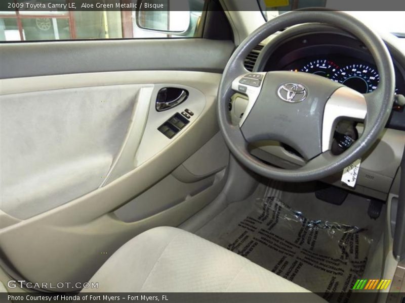 Aloe Green Metallic / Bisque 2009 Toyota Camry LE