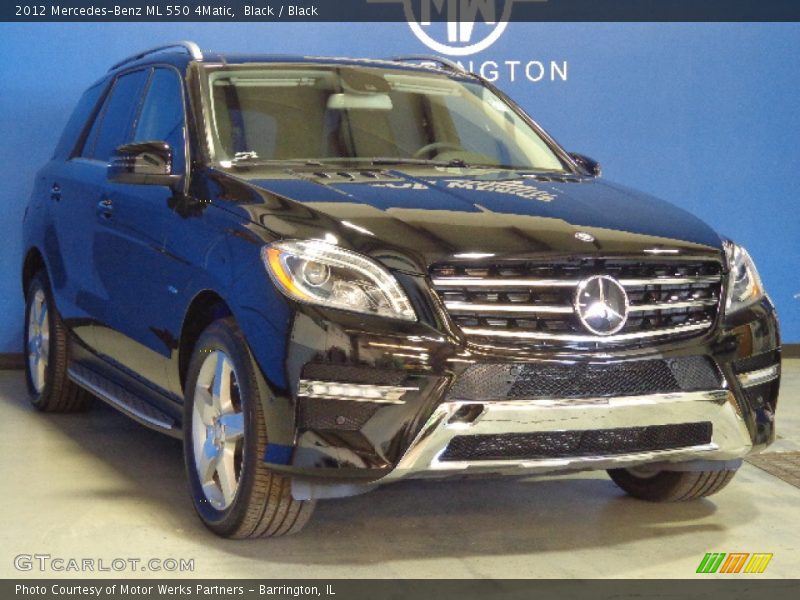 Black / Black 2012 Mercedes-Benz ML 550 4Matic