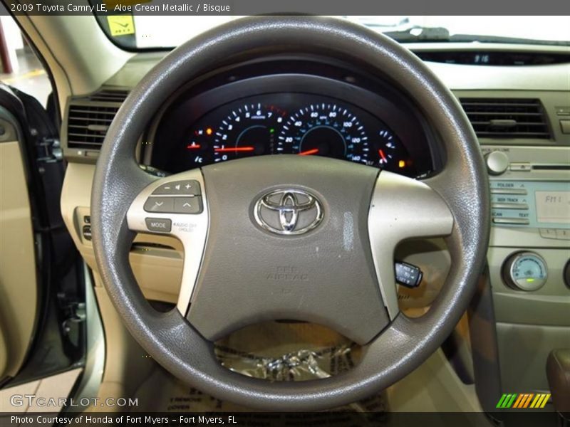 Aloe Green Metallic / Bisque 2009 Toyota Camry LE