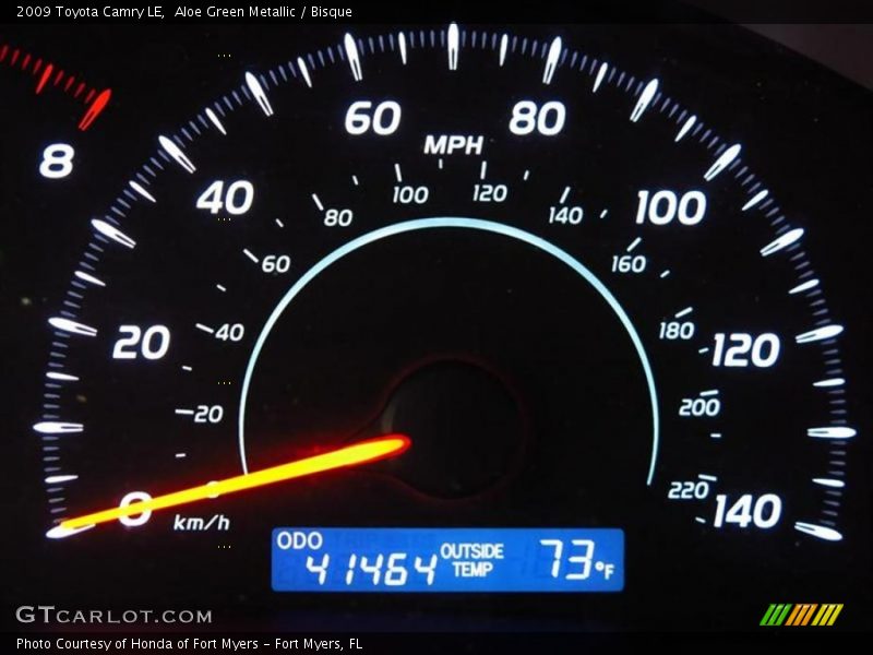 Aloe Green Metallic / Bisque 2009 Toyota Camry LE