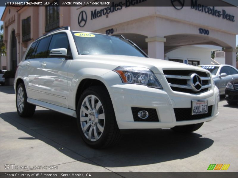 Arctic White / Almond/Black 2010 Mercedes-Benz GLK 350