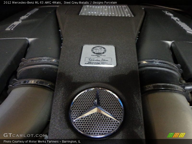 Steel Grey Metallic / designo Porcelain 2012 Mercedes-Benz ML 63 AMG 4Matic