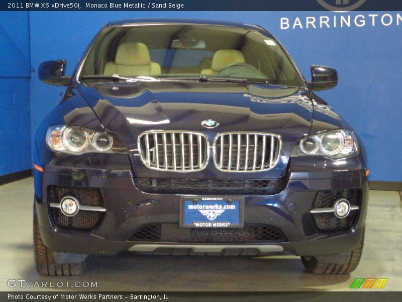 Monaco Blue Metallic / Sand Beige 2011 BMW X6 xDrive50i