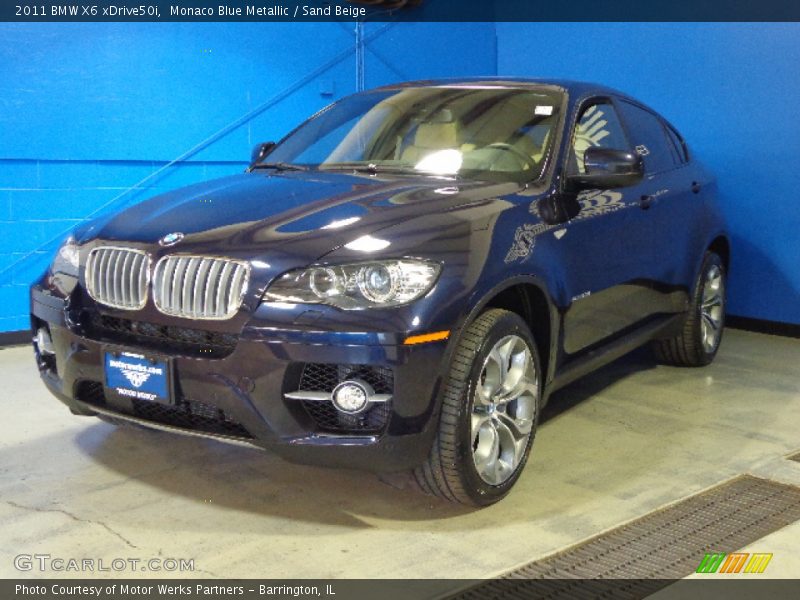 Monaco Blue Metallic / Sand Beige 2011 BMW X6 xDrive50i