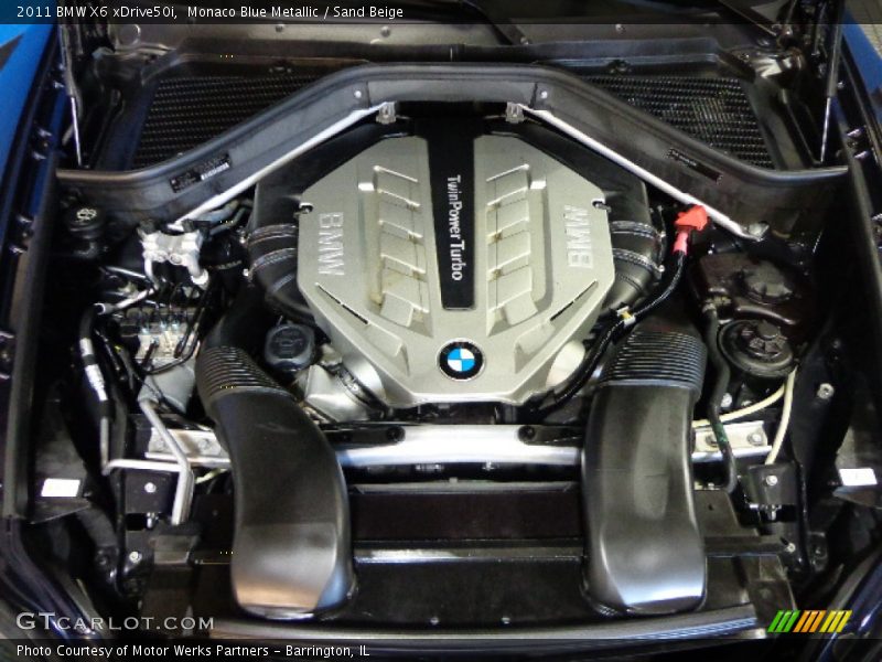 Monaco Blue Metallic / Sand Beige 2011 BMW X6 xDrive50i