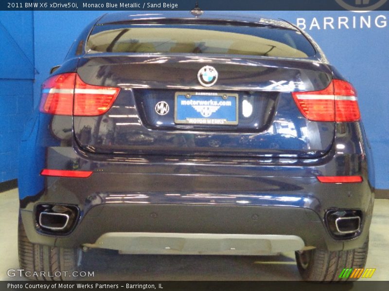 Monaco Blue Metallic / Sand Beige 2011 BMW X6 xDrive50i