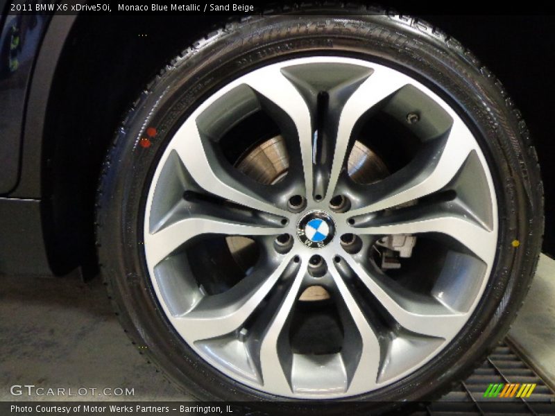 Monaco Blue Metallic / Sand Beige 2011 BMW X6 xDrive50i
