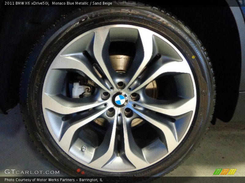 Monaco Blue Metallic / Sand Beige 2011 BMW X6 xDrive50i