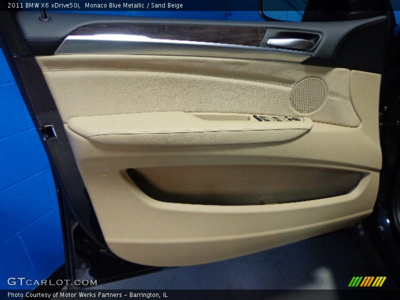 Monaco Blue Metallic / Sand Beige 2011 BMW X6 xDrive50i