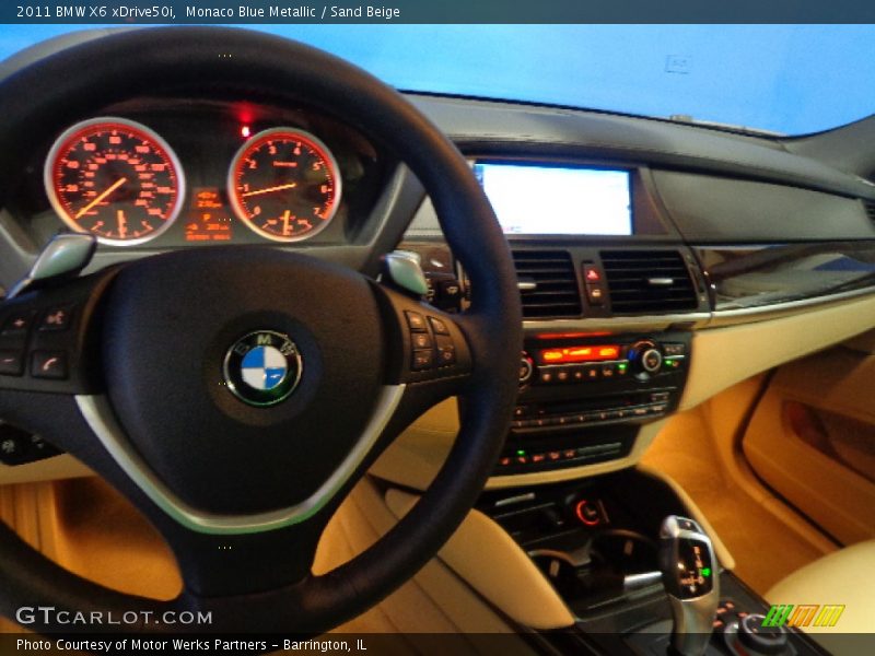 Monaco Blue Metallic / Sand Beige 2011 BMW X6 xDrive50i