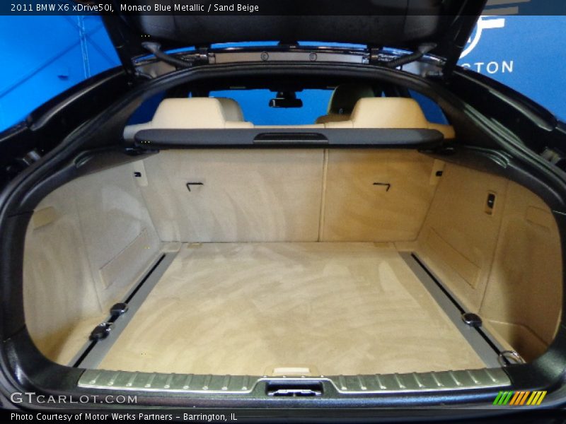 Monaco Blue Metallic / Sand Beige 2011 BMW X6 xDrive50i