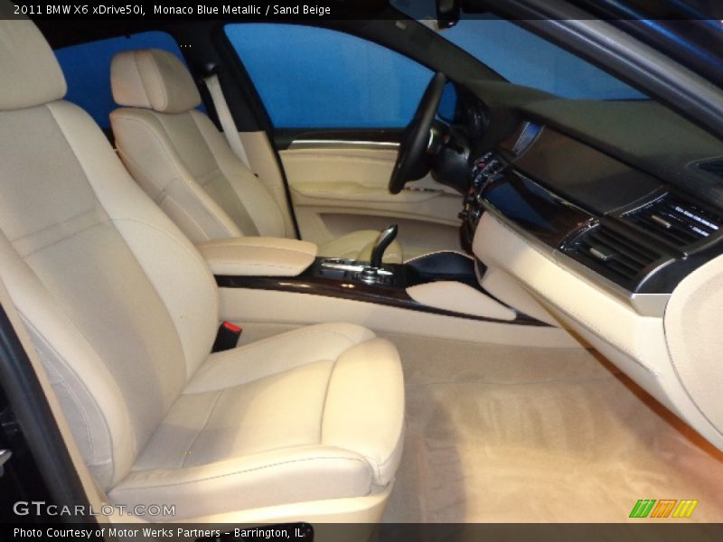 Monaco Blue Metallic / Sand Beige 2011 BMW X6 xDrive50i