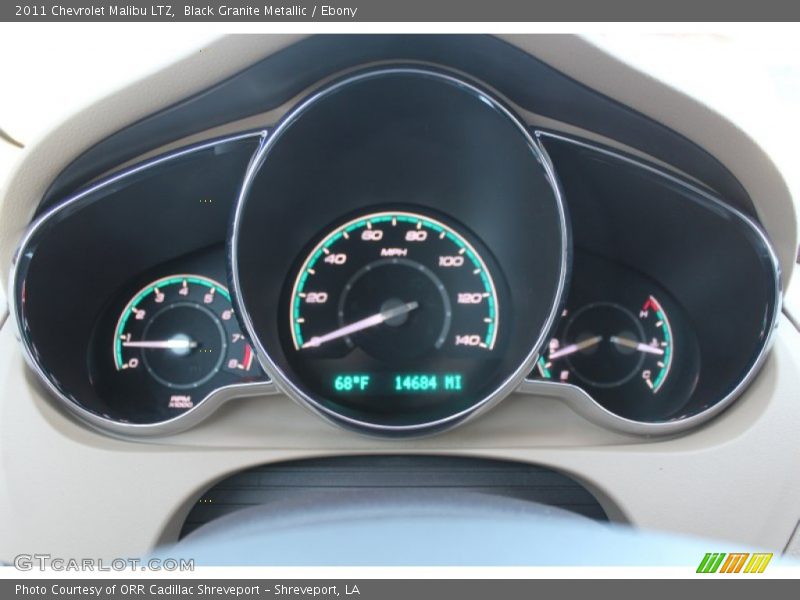 Black Granite Metallic / Ebony 2011 Chevrolet Malibu LTZ