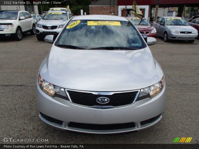 Bright Silver / Stone 2012 Kia Forte EX