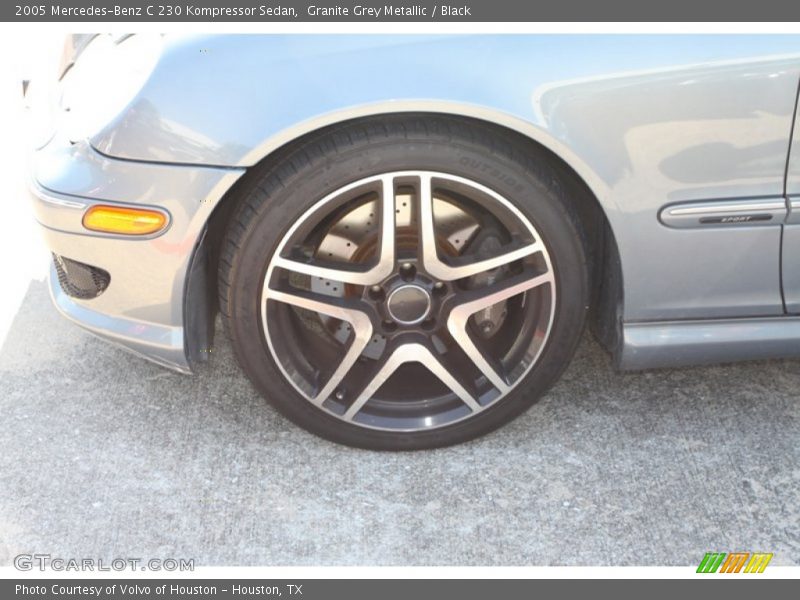 Granite Grey Metallic / Black 2005 Mercedes-Benz C 230 Kompressor Sedan