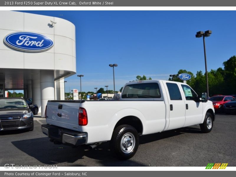 Oxford White / Steel 2013 Ford F250 Super Duty XL Crew Cab