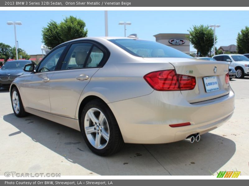 Orion Silver Metallic / Venetian Beige 2013 BMW 3 Series 328i Sedan