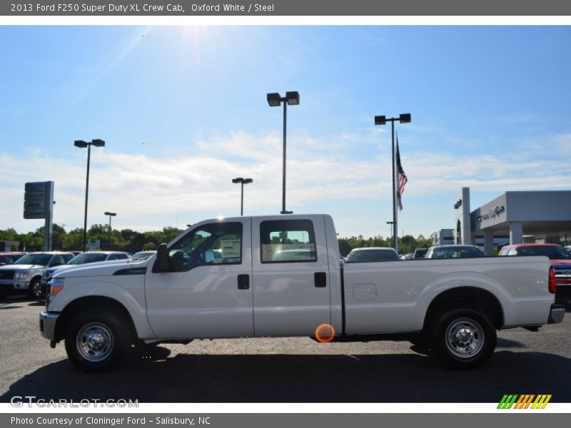 Oxford White / Steel 2013 Ford F250 Super Duty XL Crew Cab