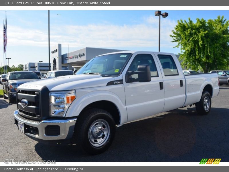 Oxford White / Steel 2013 Ford F250 Super Duty XL Crew Cab