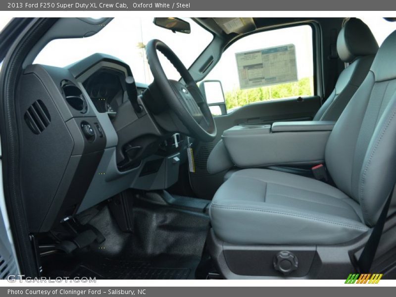 Oxford White / Steel 2013 Ford F250 Super Duty XL Crew Cab